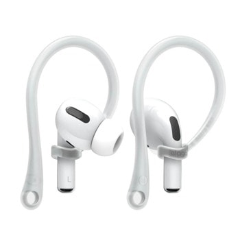 Кукички за слушалки Elago AirPods Pro EarHooks, за Apple AirPods Pro, силиконови, фосфорни, прозрачно/бял image