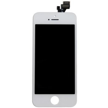 Дисплей за Apple iPhone 5 (пълен комплект), бял