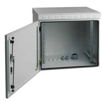 Комуникационен шкаф Mirsan MR.IP55W12U45.03, 12U, 600 x 450 x 630, товароносимост 100кг, бял, за стена, Outdoor | JAR Computers MIRSAN MR.IP55W12U45.03
