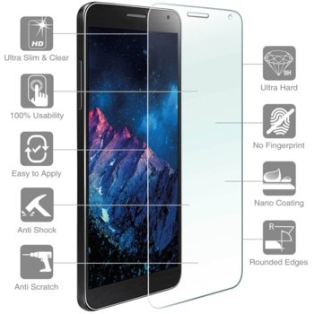 Протектор от закалено стъкло /Tempered Glass/, 4smarts, за Huawei Honor 7 Lite (5c) (смартфон) image