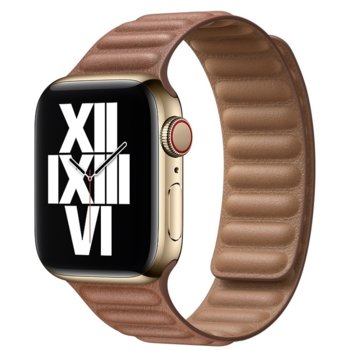 Apple 40mm Saddle Brown Leather Link - Small