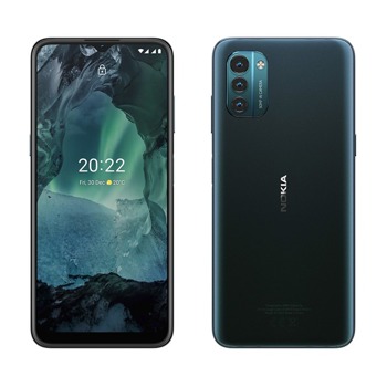 Смартфон Nokia G21 TA-1418 (син)(719901183451), 6.5" (16.51 cm) LCD дисплей, осемядрен Unisoc T606, 4GB RAM, 64GB Flash памет (+microSD слот), 50.0 + 2.0 + 2.0 § 8.0MP камери, Android, 190 g. | JAR Computers NOKIA G21 DS 4/64G BLUE