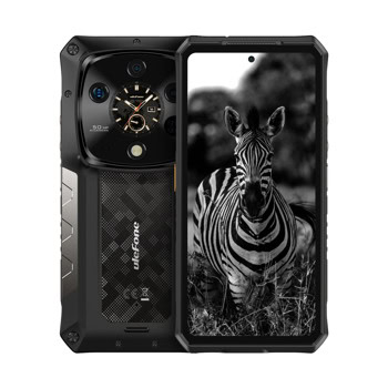 Смартфон Ulefone Armor 28 Ultra 5G (черен), поддържа 2 SIM карти, 6.67" (16.94 cm) AMOLED 120Hz дисплей, осемядрен Mediatek Dimensity 9300+ 3.4 GHz, 16GB LPDDR5X, 1TB Flash памет (+microSD слот), 50 + 64 + 50 & 50 Mpix камери, Android | JAR Computers Ulefone Armor 28 Ultra 5G