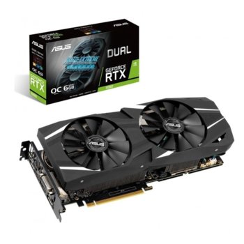 Видео карта Nvidia GeForce RTX 2060, 6GB, Asus Dual OC, PCI-E, GDDR6, 192 bit, DisplayPort, HDMI, DVI | JAR Computers Asus GeForce RTX 2060 6GB Dual
