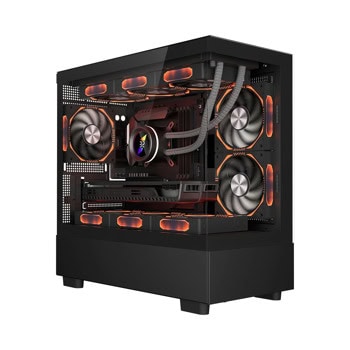 Кутия 1stPlayer MIKU Mi5, microATX/Mini-ITX, 1x USB 3.0, с прозорец, черна, без захранване | JAR Computers 1stPlayer MIKU Mi5 Black