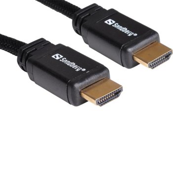 Кабел Sandberg 508-99, HDMI(м) към HDMI(м), 3m, черен, Ethernet | JAR Computers Sandberg 508-99 HDMI(м) към HDMI(м) 3m