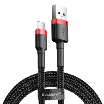 Кабел Baseus CATKLF-B91, от USB A(м) към USB C(м), 1m, черен | JAR Computers Кабел Baseus CATKLF-B91