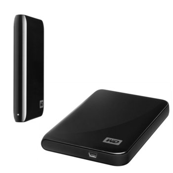 Твърд диск 1000GB WD My Passport™ Essential, черен, 2.5" (6.35 cm), външен, 256bit криптиране, автоматичен "backup", USB2.0 (+захранване през USB), 2г гаранция | JAR Computers 1000GB WD My Passport Essential черен