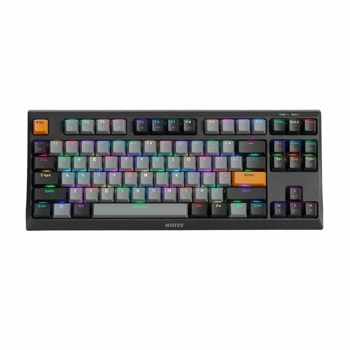 Клавиатура Marvo KG980-B, механична, гейминг, RGB подсветка, USB, сива | JAR Computers Marvo KG980-B - RGB Blue switches TKL