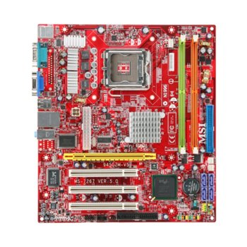 Дънна платка MSI 945GZM6-F, 945GZ, LGA775, DDR2, VGA+PCI Express, SB7.1, Lan, SerialATA, mATX | JAR Computers MSI 945GZM6-F