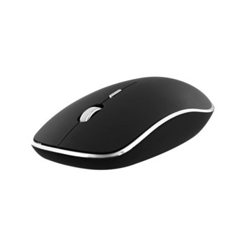 Мишка TnB Rubby, оптична (1600 dpi), безжична (2.4GHz), USB, черна | JAR Computers TnB Rubby Black/Silver MWRUBBY2