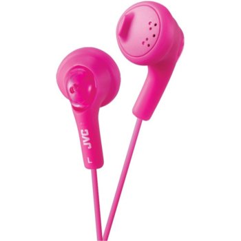 JVC HAF160 Gumy Bass Boost Stereo Headphones, pink