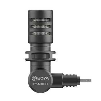 Микрофон BOYA BY-M100D компактен Lightning iOS