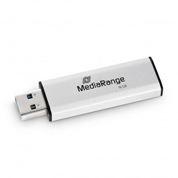 Памет 16GB USB Flash Drive, MediaRange MR915, USB 3.0, сребриста | JAR Computers USB 3.0 16GB MediaRange MR915