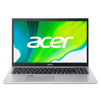 Лаптоп Acer Aspire 5 A515-56G (NX.A1EEX.00A)(сребрист), двуядрен Tiger Lake Intel Core i3-1115G4 3.0/4.1, 15.6" (39.62 cm) Full HD IPS Anti-Glare Display, (HDMI), 8GB DDR4, 512GB SSD, 1x USB-C, No OS | JAR Computers Acer Aspire 5 (A515-56G) NX.A1EEX.00A