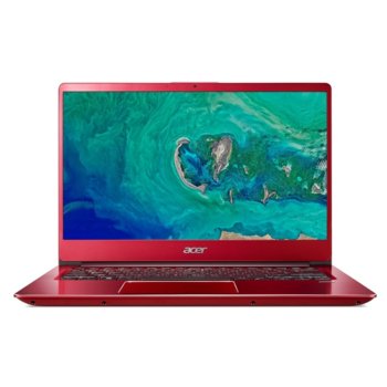 Лаптоп Acer SF314-54-549L(NX.GZXEX.004)(червен), четириядрен Kaby Lake R Intel Core i5-8250U 1.60/3.40GHz, 14.0" (35.56 cm) Full HD дисплей(HDMI), 8GB, 256GB SSD, USB 3.1 Type C, Windows 10 Home, 1.83kg | JAR Computers Acer SF314-54-549L