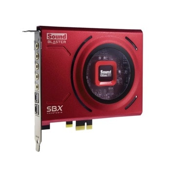 Звукова карта Creative SoundBlaster Z SE(70SB150000004), 7.1, PCI-E 5.1, Sound Core3D, червена image