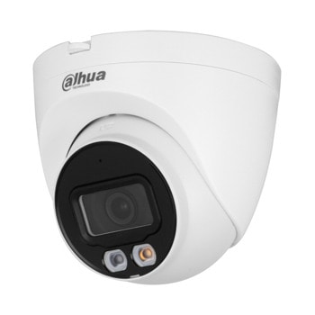 IP камерa Dahua IPC-HDW2249T-S-IL-0360B, куполна камера, 2Mpix(1920x1080@30FPS), 3.6mm обектив, H.265/H.264/H.264H/H.264B/MJPEG, IR осветление (до 30 м.), външна IP67, PoE (802.3af), microSD до 256GB, микрофон | JAR Computers Dahua IPC-HDW2249T-S-IL-0360B