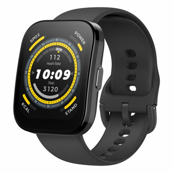 Смарт часовник Xiaomi Amazfit Bip 5, 1.91" (4.85cm) TFT дисплей, Bluetooth, сърдечен ритъм, сензор за кислород в кръвта, спортни режими, IP68 защита, до 10 дни живот на батерията, наблюдение на нивата на стрес, черен | JAR Computers Xiaomi Amazfit Bip 5 Black W2215EU1N