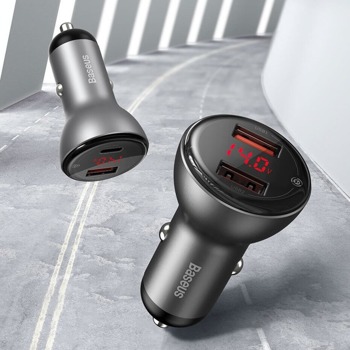 Baseus Digital Display PPS Dual Quick Car Charger