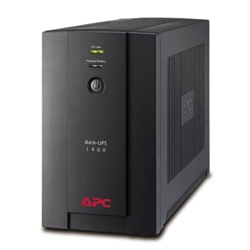 UPS APC Back-UPS 1400VA, 1400VA/700W, Line Interactive | JAR Computers APC Back-UPS 1400VA, 230V, AVR, IEC Sockets