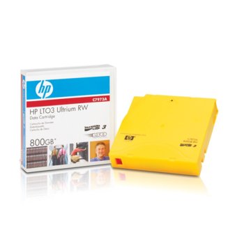 Aрхивиращo устройствo, HP C7973A, LTO-3 Ultrium, 12.65 mm/680 m, 800GB | JAR Computers HP LTO3 Ultrium 800 GB RW Data Cartridge