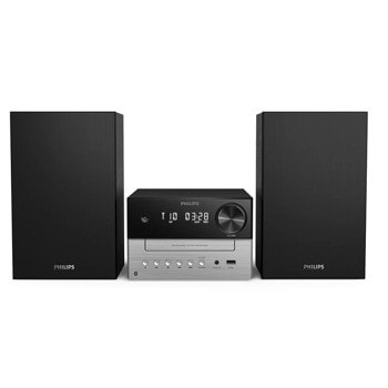 Аудио система Philips TAM3205M2/12, 2.0, 20W, FM, MP3-CD, CD, CD-R, CD-RW, Bluetooth, USB, Jack 3.5mm, черна | JAR Computers Philips TAM3205M2/12