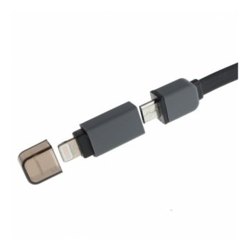 Кабел 2 в 1 Micro USB / Iphone 5 - 14212