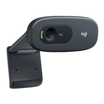 Уеб камера Logitech C270, черна, микрофон
