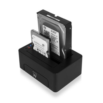 Докинг станция Ewent EW7014, за 3.5"/2.5", USB 3.1 Gen1, SATA HDD/SSD, черна | JAR Computers Ewent EW7014