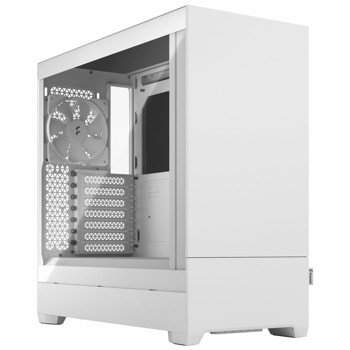 Кутия Fractal Design Pop Silent White TG Clear Tint, ATX/mATX/mITX, 2x USB 3.0, прозорец, бяла, без захранване | JAR Computers Fractal Design Pop Silent White TG Clear Tint