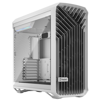 Кутия Fractal Design Torrent White TG Clear, E-ATX/ATX/mATX/ITX, 1x USB 3.1, 2x USB 3.0, прозорец, бяла, без захранване | JAR Computers Fractal Design Torrent White TG Clear