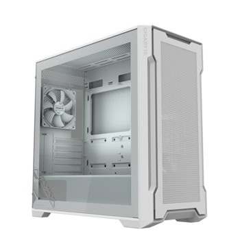 Кутия Gigabyte C102 Glass Ice, mATX/Mini ITX, 2x USB 3.0, 2x 120mm вентилатора, с прозорец, бяла, без захранване | JAR Computers Кутия Gigabyte C102 Glass Ice GB-C102GI