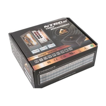 Захранване 1200W, Chieftec NITRO II 85+, ActivePFC, модулно, 140mm вентилатор | JAR Computers Захранване 1200W Chieftec NITRO II 85+
