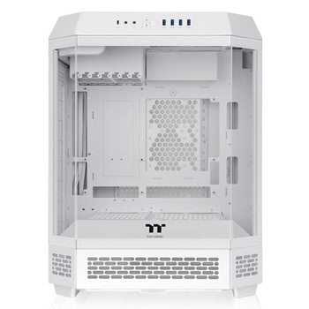 Кутия Thermaltake Tower 600 White, ATX/mATX/Mini-ITX, 1x USB 3.2 Gen 2 Type-C, 4x USB 3.0, 2x CT140 вентилатора, с прозорец, бяла, без захранване | JAR Computers Thermaltake Tower 600 White CA-1Z1-00M6WN-00