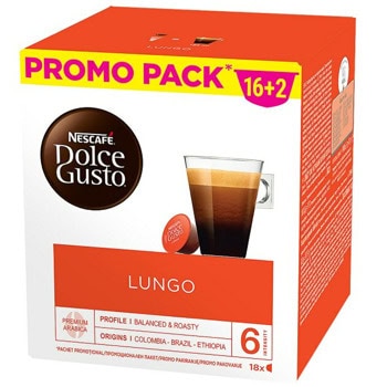 Nescafe Lungo Promo Promo pack 16+2 18 напитки