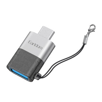 Преходник Earldom ET-OT72, от USB-C(м) към USB-A(ж), черен | JAR Computers Преходник Earldom ET-OT72