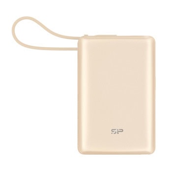 Bъншна батерия /power bank/ Silicon Power CP10, 10 000mAh, жълта, 1x USB-A(м), 1x USB-C(м), 1x USB-C(ж) | JAR Computers Silicon Power CP10 Champagne SP10KMAPBKCP101C