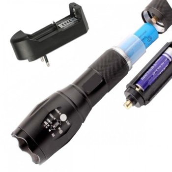 Фенер Cree Z8, ААА/Li-ion батерии, 100 lumens, за къмпинг, ръчен, черен | JAR Computers Фенер Cree Z8