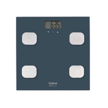 Електронен кантар Tefal BM2520V0, капацитет 150 кг, закалено стъкло, CR2032 батерия, син | JAR Computers Tefal BM2520V0