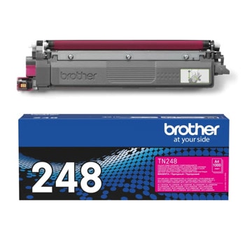 Тонер касета за Brother HL L8230CDW/L8240CDW/L3220CW, MFC L3760CDW/L8340CDW/L8390CDW, DCP L3560CDW - Magenta - TN-248M - Brother - Оригинална, Заб.: 1000 брой копия | JAR Computers Тонер касета Brother TN-248M