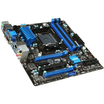 Дънна платка MSI A78M-E45, A78, FM2+, DDR3, PCI-E 3.0 (HDM & DVI), SB7.1, Lan1000, 6x SATA 6Gb/s, RAID 0,1,10, 4x USB3.0, micro-ATX | JAR Computers MSI A78M-E45