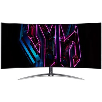 Монитор Acer Predator X45bmiiphuzx (UM.MXXEE.001), 44.5" (113.03cm) OLED панел, 240Hz, UWQHD, 0.3ms, 1 500 000:1, 1000cd/m2, DisplayPort, HDMI, USB-C | JAR Computers Acer Predator X45bmiiphuzx UM.MXXEE.001