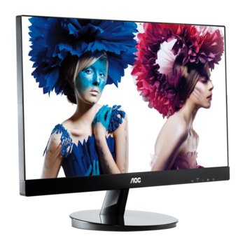 Монитор 23" (58.42 cm) AOC i2369Vm, AH-IPS панел, FULL HD LED, 6ms, 50 000 000:1, 250cd/m2, 2x HDMI, DisplayPort, сребрист | JAR Computers 23 AOC i2369Vm IPS FULL HD LED HDMI