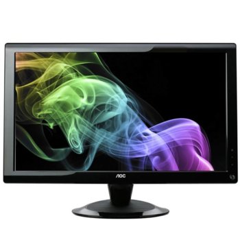 Монитор 23.6" (59.94 cm) AOC 2436Vwa, FULL HD, 5ms, 60 000:1 300cd/m2, DVI, черен, 3г. | JAR Computers AOC 2436Vwa