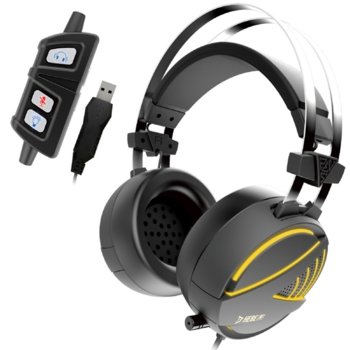 Слушалки Gamdias HEBE M1 RGB, микрофон, USB, гейминг, RGB подсветка, Virtual 7.1, черни | JAR Computers Слушалки Gamdias HEBE M1 RGB Virtual 7.1