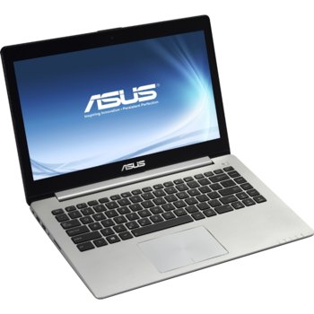 Лаптоп 14" (35.56 cm) Asus S400CA-CA002H, двуядрен Intel® Core™ i3 3217U 1.80GHz, сензорен HD LED Display (HDMI), 4GB, 24GB SSD & 500GB, USB3.0, Windows8, 1.8kg, 2г. гаранция | JAR Computers 14" (35.56 cm) Asus S400CA-CA002H