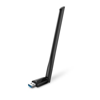 Мрежови адаптер TP-Link Archer T3U Plus, 1300Mbps, 2.4GHz(400Mbps)/5GHz(867Mbps), Wireless-a/n/ac, USB 3.0, външни антени, черен | JAR Computers TP-Link Archer T3U Plus