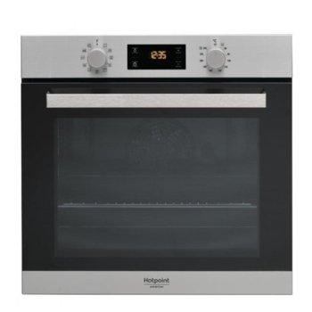 Фурна за вграждане Hotpoint-Ariston FA3 841 H IX/HA (ST), клас А+, 71 л. обем на фурната, 8 програми, електронен таймер, сива | JAR Computers Hotpoint-Ariston FA3 841 H IX/HA (ST)
