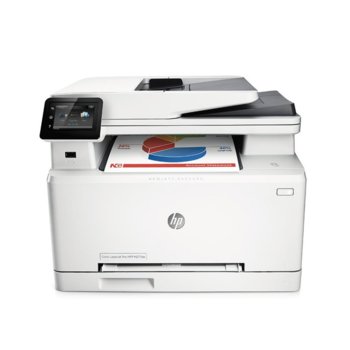 HP Color LaserJet Pro MFP M277dw, цветен лазерен принтер/копир/скенер, 600x600 dpi, 18/18стр/мин, ADF, LAN1000, Wi-Fi 802.11n, USB, 1 г. | JAR Computers HP Color LaserJet Pro MFP M277dw B3Q11A